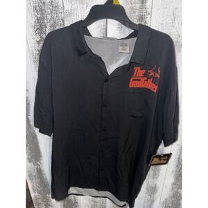 The Godfather Men’s Size Large Rayon Shirt 2 Sided Black, Red & White Brand New